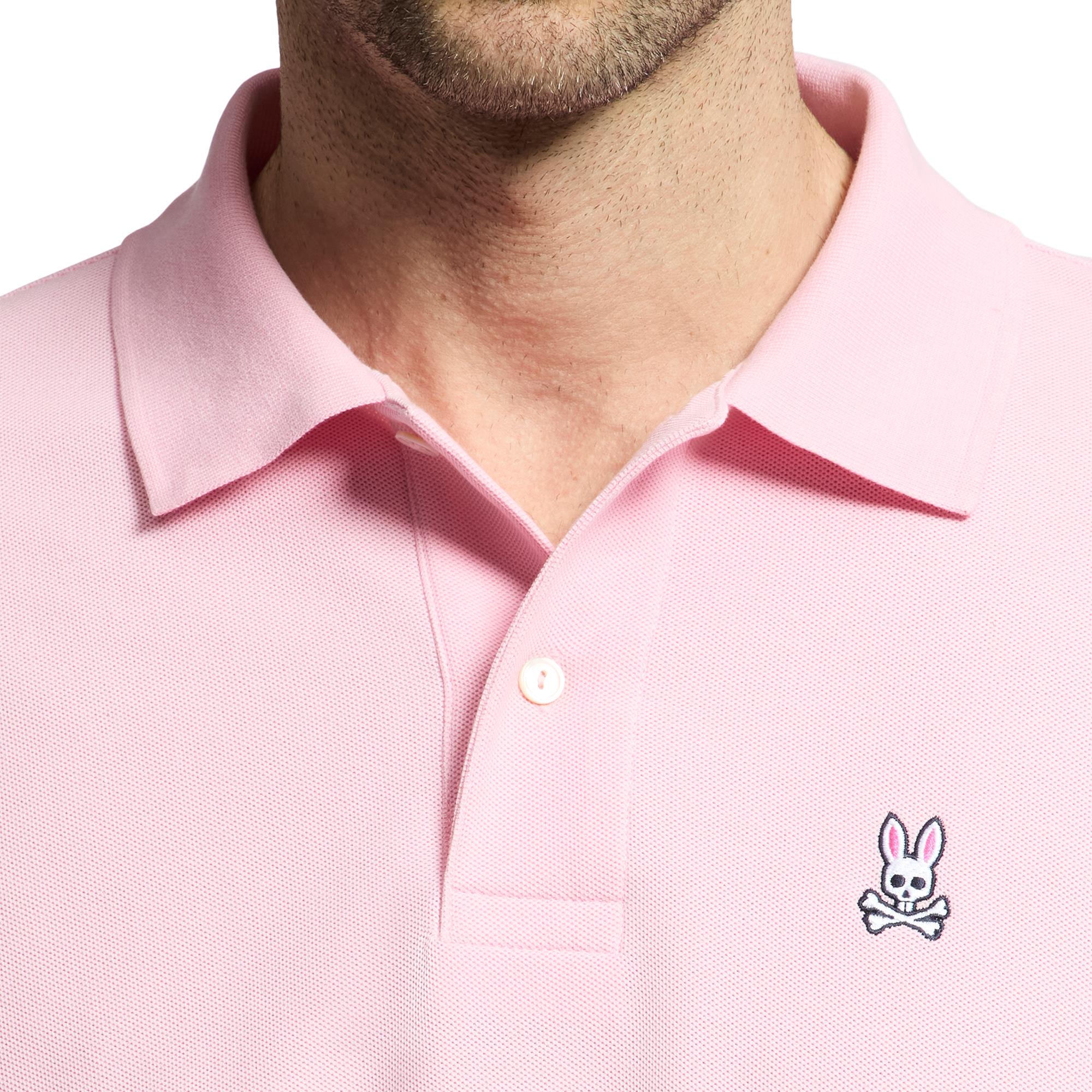 Psycho Bunny Classic Pique Polo Shirt Romance Rose